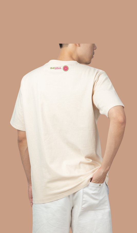 beige colour t shirt